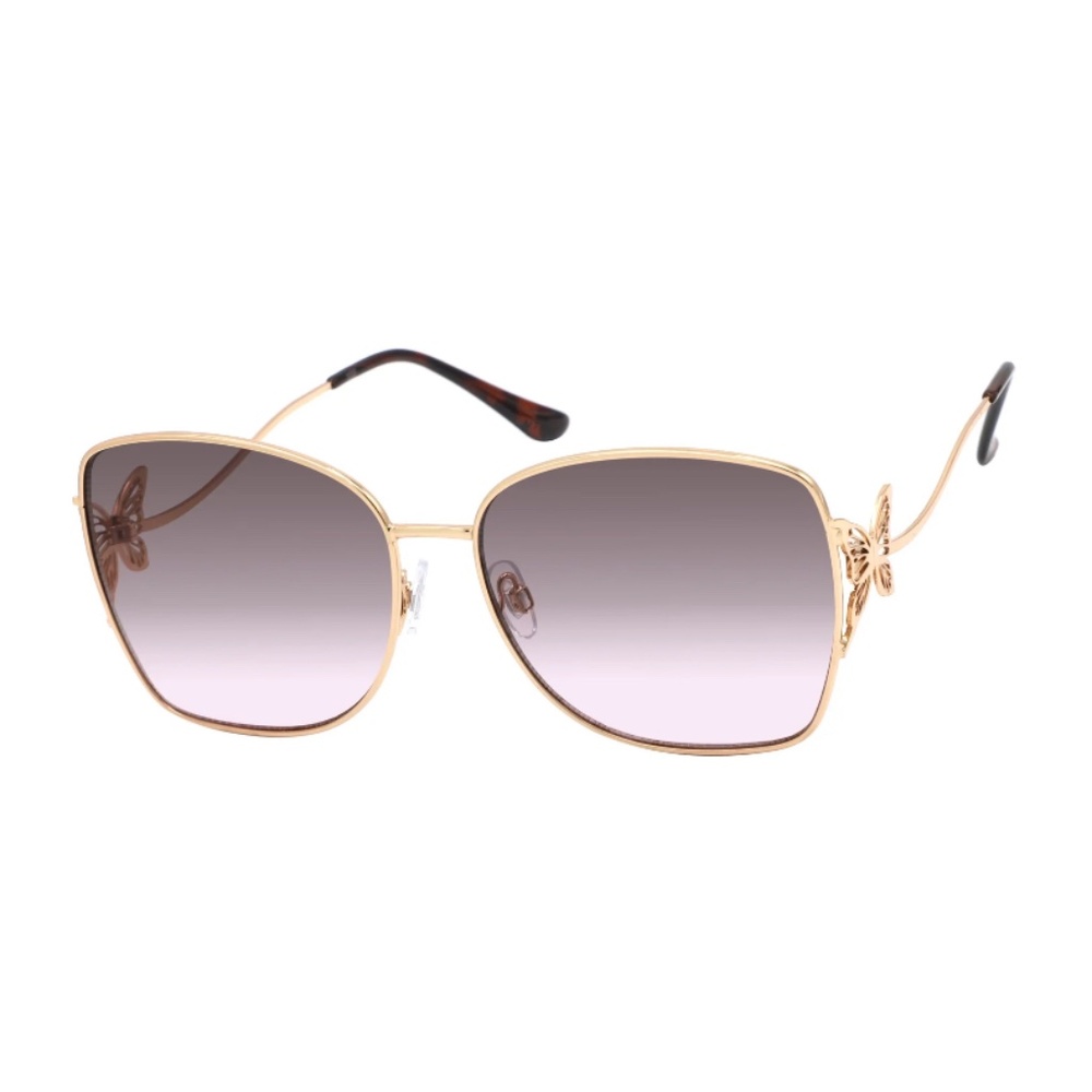 Madden NYC Jill Metal Square Rosegold Sunglasses